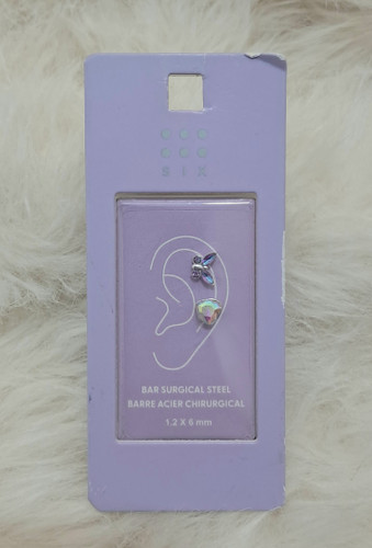 پیرسینگ گوش ۲عددی ضد حساسیت