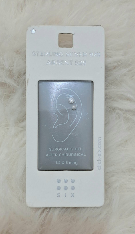 پیرسینگ گوش ۲ عددی ضد حساسیت