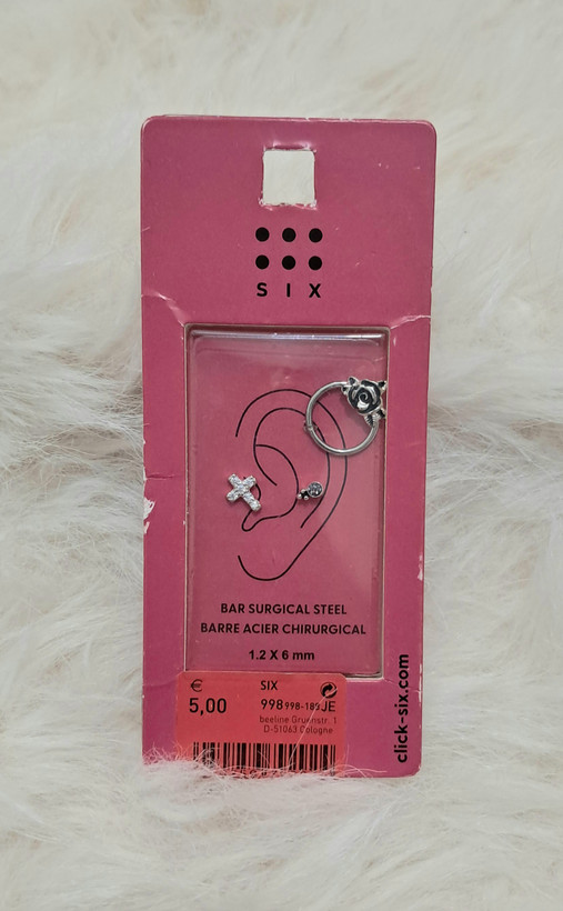 پیرسینگ گوش ۳ عددی ضد حساسیت