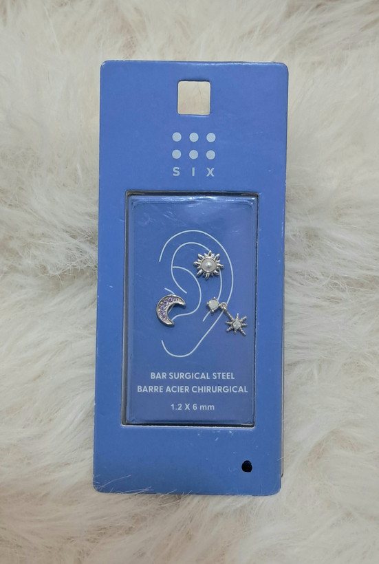 پیرسینگ گوش ۳عددی ضدحساسیت