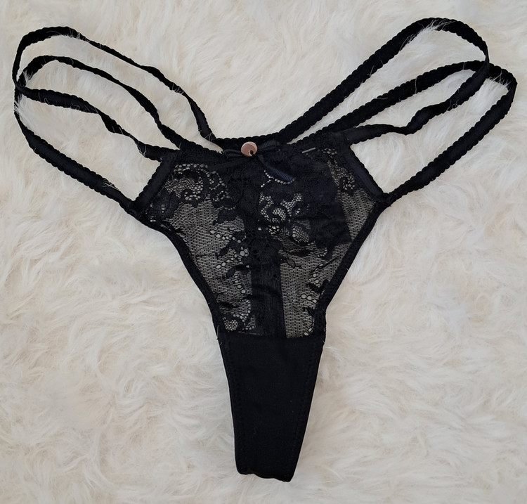 شورت فانتزی توری تانگ با کش دوبل انگلیسی