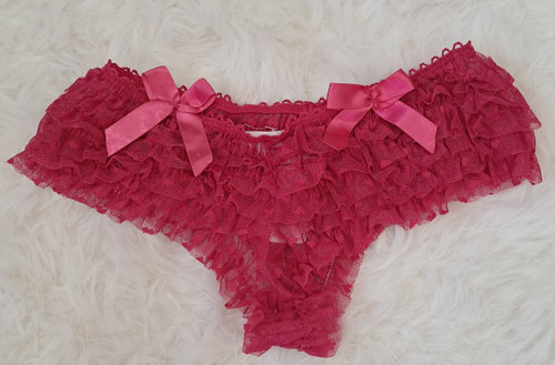 شورت فانتزی توری صورتی انگلیسی