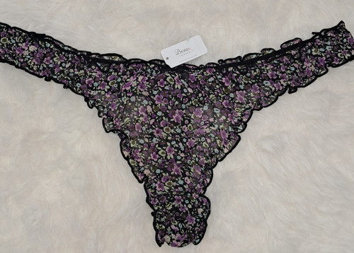 شورت فانتزی تانگ توری گلدار انگلیسی