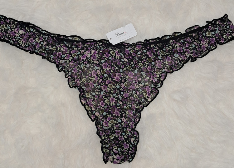 شورت فانتزی تانگ توری گلدار انگلیسی