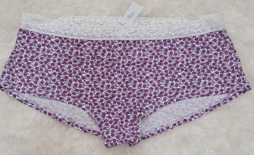 شورت نخی گلدار انگلیسی