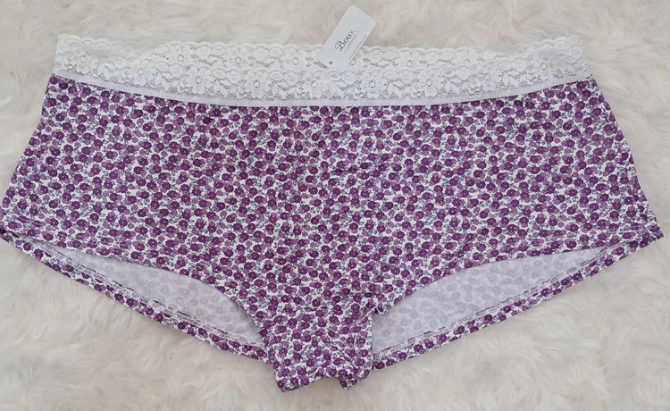 شورت نخی گلدار انگلیسی