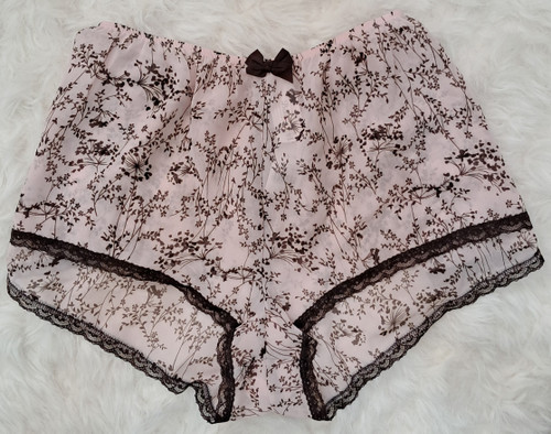 شورت حریر طرح دار انگلیسی