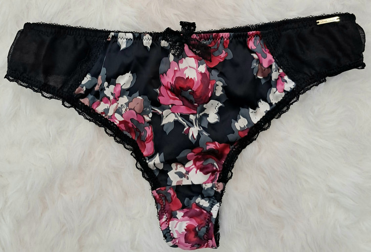 شورت فانتزی تانگ ساتن گلدار انگلیسی