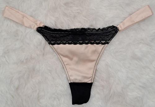 شورت فانتزی تانگ ساتن بند دار انگلیسی