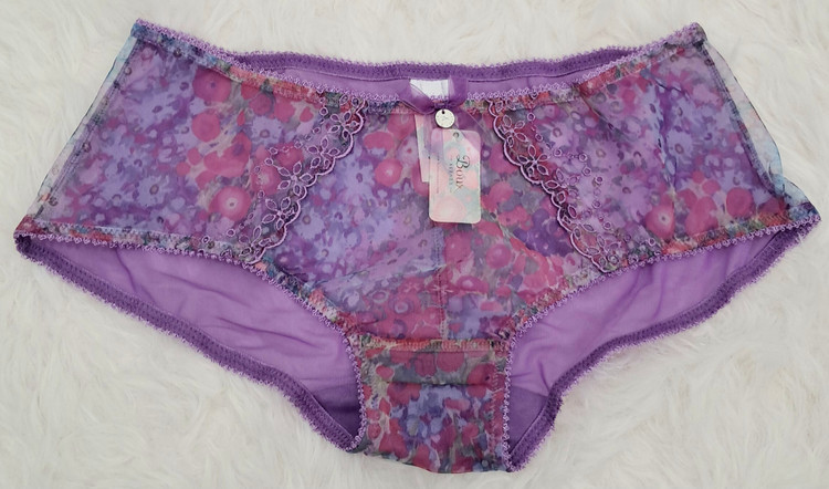 شورت فانتزی توری طرح دار انگلیسی