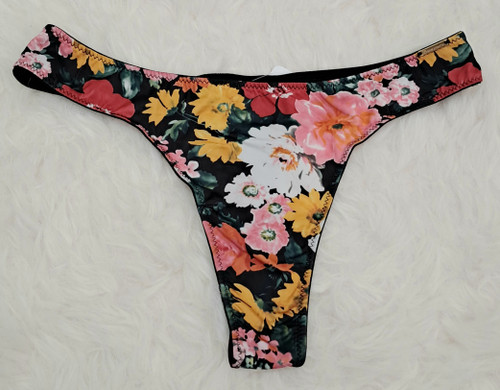 شورت فانتزی تانگ گلدار انگلیسی